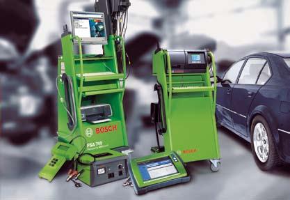 vehicle, Bosch offers workshops the suitable test technology for all sizes of company and service concepts.