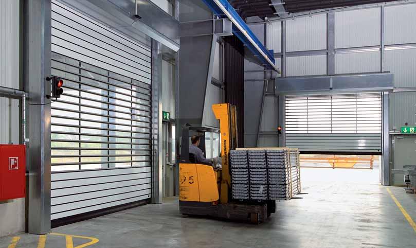 The resulting particularly high level of stability enables door widths of up to 6.5 m.