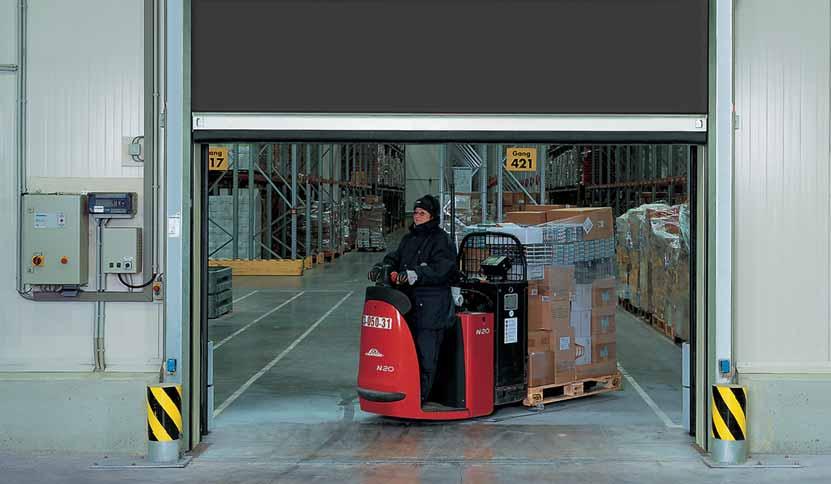 V 3515 Iso The Energy-Saving Internal Door in Warehouses for Cold and Fresh Foods Iso curtain for good insulation values The energy-saving door for internal areas without wind pressures.