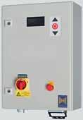 Operation BK 150 FUE H FU control in a plastic housing IP 54 one-phase, 230 V Operation OPEN-STOP-CLOSE membrane keypad Fourfold 7-segment display to provide information on the door functions