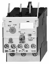 Thermal Overload Relay J7TKN ) Thermal Overload Relay Direct and separate mounting Single phasing sensivity according to IEC 60947-4-1 Finger proof (BGV A2) Accessories Set for single mounting