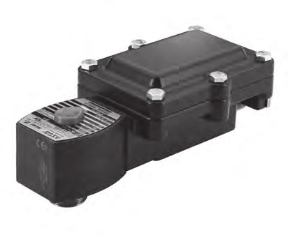 Optional Explosionproof Junction Box for Hazardous Locations Features Features Junction Box Enclosures for the wiring of ASCO solenoids are Raintight Type 3 and 3S, Watertight Type and X, Submersible