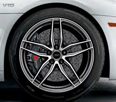 Wheels 19" 5-V-spoke design cast aluminum,