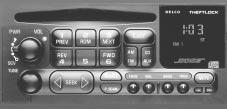 AM-FM: While in the CD mode, press this button to stop playing the CD and play the radio. The CD symbol will still display but the word CD will be replaced with either AM, FM1 or FM2.