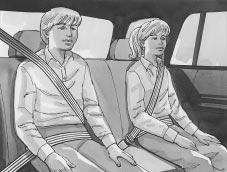 Larger Children Children who have outgrown child restraints should wear the vehicle s safety belts.