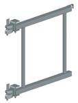 Safety Gate Enables safe access to scaffold bays where external ladder access has to be