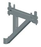 Side Bracket SL-Support With side brackets the scaffold can be extended.