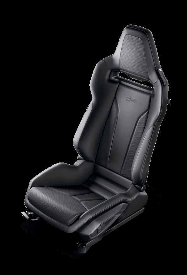 THRILL-SEEKING COMFORT. Sport seat Our sport seat, standard on the V10 and available on the V10 plus, is precisely balanced between sport and luxury.