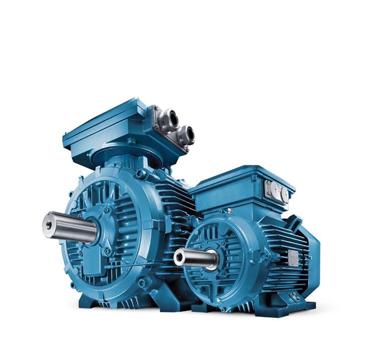 Process Performance Premium Efficiency Cast Iron Motors New Cast Iron Motors M4BP 160 to 250 2 Frame sizes 160 to 250 Output range 11 to 90 kw Poles 2 to 8 poles Voltage up to 690 V