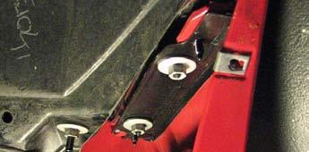 8. Pull back the inner fender well to access the two bumper studs on