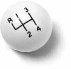 The black shift knob consist of the upper shift ball featuring an engraved shift pattern highlighted in white and