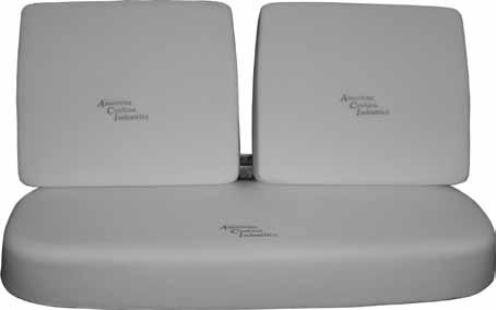 1964-65 bucket seat foam Molded foam for 1964-65 Chevelle, Malibu and El Camino models with bucket seats. Sets consist of a pair of (2) front seat tops and (2) front seat bottoms.