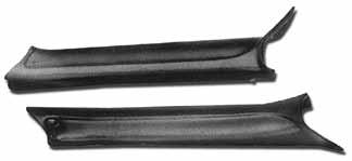 sunvisor tip & bushing kit Sunvisor tips with sleeves for 1964-72 models with double pin sunvisors and a center mounted sunvisor retainer over the rearview mirror Set includes 2 rubber tips and 2