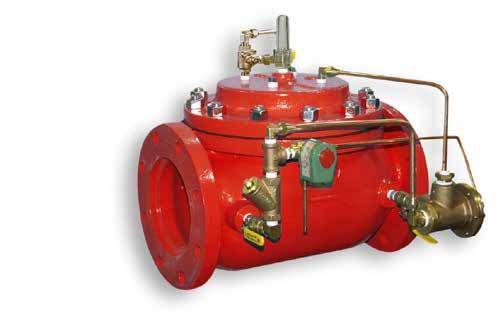 Deluge Valve-Electric/Hydraulic Model 115-1DV Opens automatically to admit water through the main Pressures ranging up to 400 psi (27.