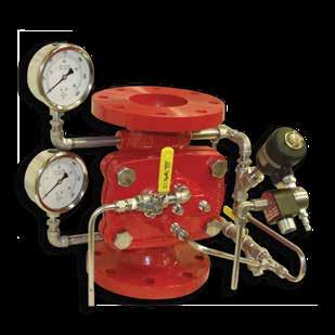 solenoid energization until local manual reset is activated and the solenoid is de-energized to re-close the valve Model 116-5MR (globe) On/Off Deluge Valves