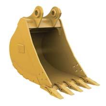 Buckets Cat Buckets and Cat Ground Engaging Tools (GET) are designed and matched to the machine ensuring optimal performance and fuel consumption.