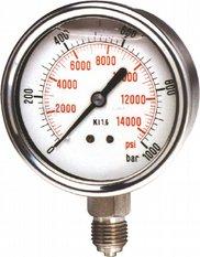 Pressure Pressure Gauges PMR02 Bourdon tube pressure gauge 1/4 bottom or back