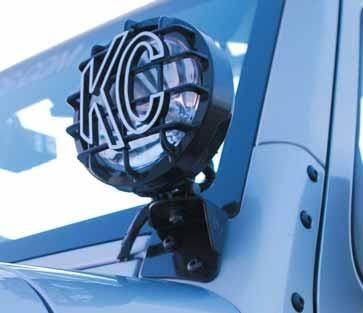 all KC lights. They come in a choice of polished stainless steel and black.