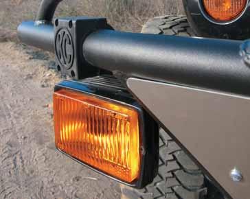 brackets easily attach to the engine hood hinge and give you even more options for mounting KC lights.
