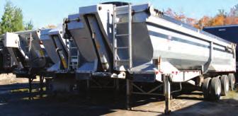 hydraulic dump trailers American tandem axle
