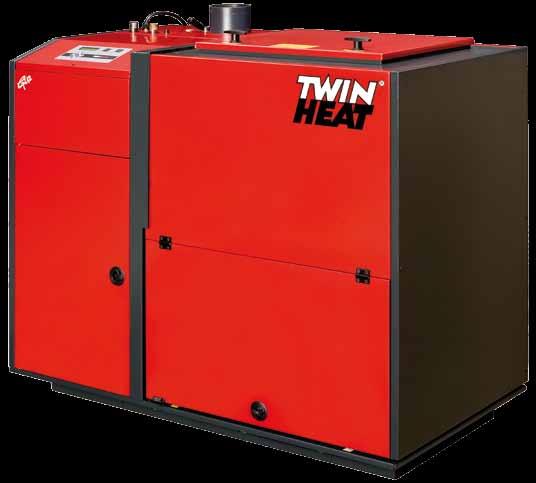 TWINHEAT Cpi12 Biofuel burner for villas and farmhouses The professional biofuel burner automatically burns wood pellets, grains and wood chips as well as many of the other biofuels on the market.