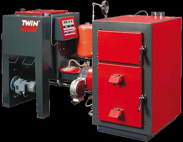 TWINHEAT COMBI SYSTEMS Type M, ME & MCS Three different models in sizes of 29, 48 and 80kW The system for residential properties, farms and small-scale industrial plants The professional biofuel