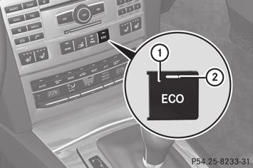 Driving 155 reduced capacity. If you require full climate control capacity, the ECO start/stop function can be deactivated by pressing the ECO button (Y page 155).