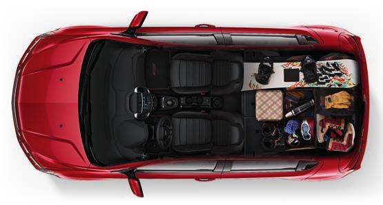 . FLEXIBILITY PLUS. With the splitfolding rear seats folded down, Sonic Hatchback can provide up to 47.7 cubic feet of flexible storage space. 2.