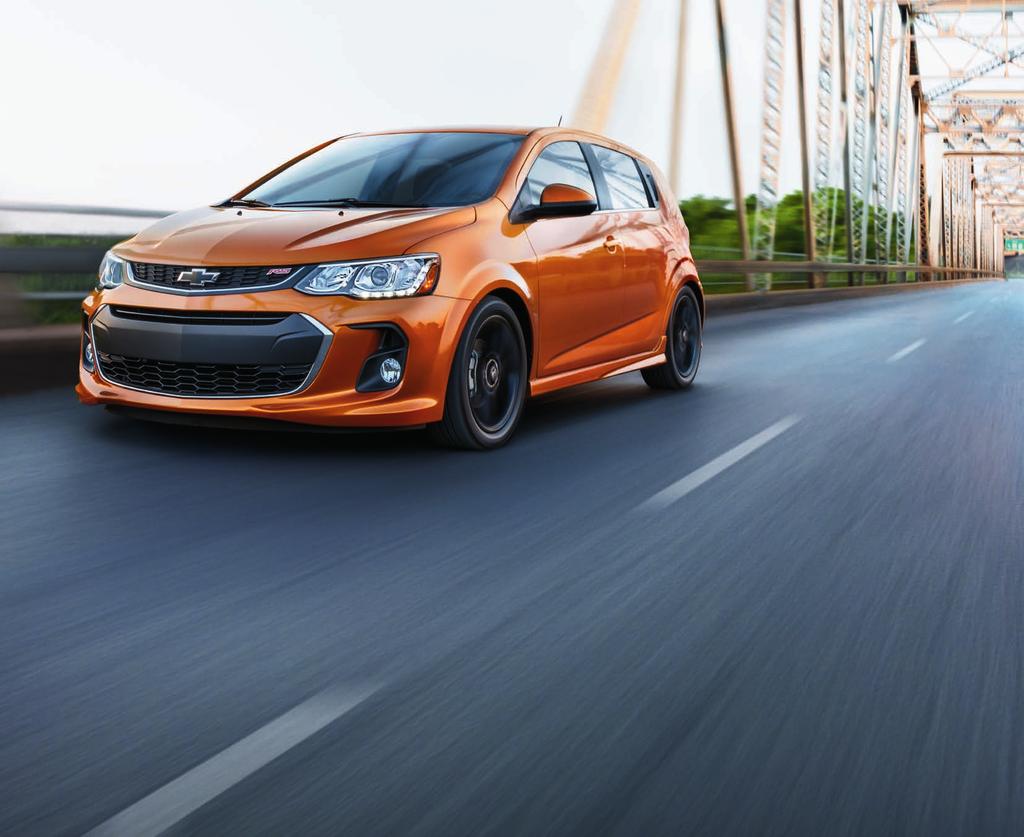PERFORMANCE Sonic Premier RS Hatchback in Orange Burst Metallic (extra-cost color). 37 M UP TO PG HIGHWAY/28 MPG CITY AVAILABLE.4L TURBOCHARGED ENGINE 3 8 HORSEPOWER GO TURBO. The ECOTEC.