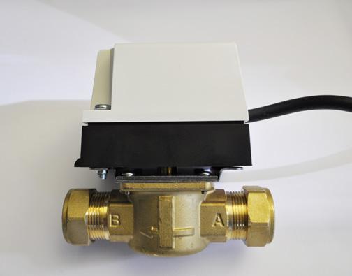 Used in conjunction with REHAU 2-port zone valve to achieve time & temperature control per floor in accordance with Building Regulations Part L. Article No.