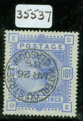 SG 178 2/6 lilac a very fine used strip of 3.