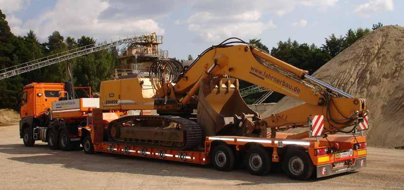 9. Application areas for the GigaMAX Heavy construction machines (excavation and road construction, recycling, road planning machines, crushing equipment,