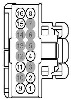 Using the Connector C9039 pinout diagram opposite, splice the remaining six wires to the vehicle mirror harness wires according to Diagram A2.
