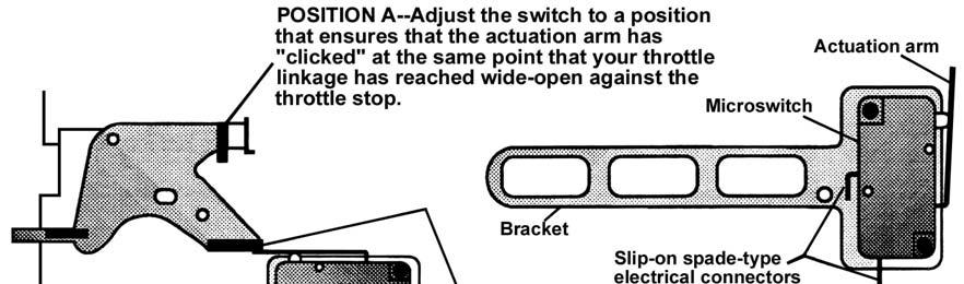 Figure 14 Throttle Microswitch Installation 3. Install the NOS arming toggle switch (25) in the vehicle s interior, within easy reach of the driver. 4.