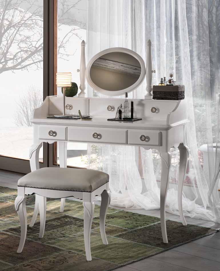 Mirror with frame for toilet 3 drawers L104 P54H60 cm AX721