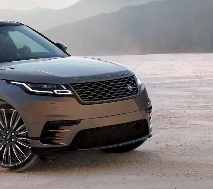 RANGE ROVER VELAR CONTENTS CARRYING AND TOWING 2 Molded to your personal tastes EXTERIOR 8 Choose from a range of striking designs WHEELS AND WHEEL ACCESSORIES