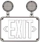 COMBO EMERGENCY LIGHTS & EXIT SIGNS Accessories Page 22 FHEC32 - Wet Location Combo Round Head 5.