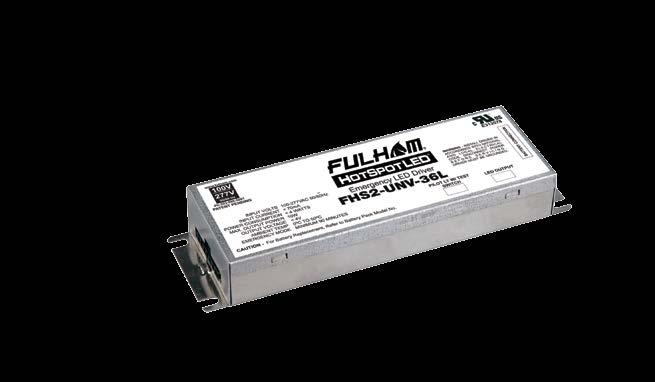 HotSpot2 Emergency Battery Packs MODEL MAX LOAD FOR 90 MIN. -36L -56S DIMENSIONS (L x W x H) CHEMISTRY CAPACITY COUNT RECHARGE TIME FHSBATT8-AA.9 4W 4W 5.23 x 2.39 x 0.