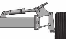 Trailer height & tine angle are set by either ratchet/sidewind jacks or hydraulics. TINE ANGLE ADJUSTMENT Tine angle adjustment should be made with the machine in field position.