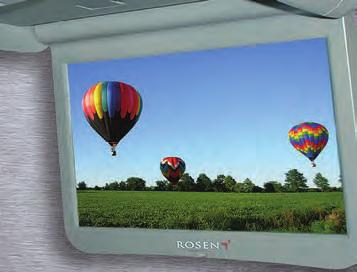 Caravelle Media (continued) Safety Rosen 10.2" overhead all-in-one DVD/CD/MP3 system.