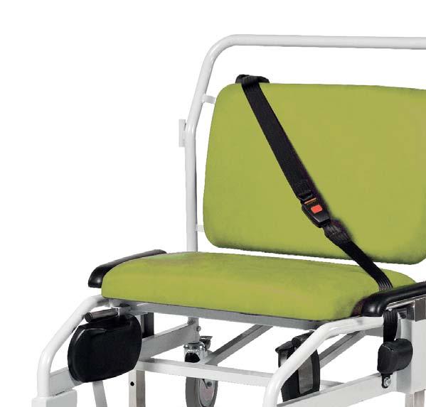 Bariatric Equipment Portering Chair - Bariatric, Rear Steer, Sliding Foot Rest BS 5852:2006 capacity 380kg Seamless & contoured upholstery using flame retardant vinyl Moulded drop down arm rests