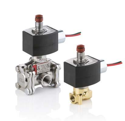 4.55 Solenoid Valves Aluminum, Brass, or Stainless Steel Bodies /4" to " NT / 3/ 4/ 5/ 5/3 Features Molded one-piece solenoid with highly efficient solenoid cartridge and.