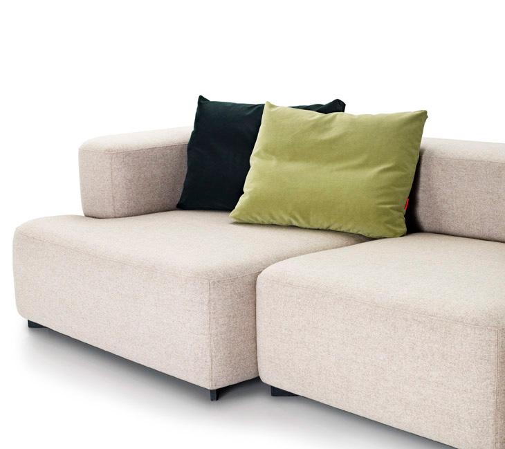 SOFA COMBINATIONS Model PL210-1 2-seat sofa with 1 corner backrest, 1 backrest, 1 armrest and 2 loose sofa cushions Model PL210-2 2-seat sofa with 1 corner backrest, 1 backrest, 1 armrest and 2 loose