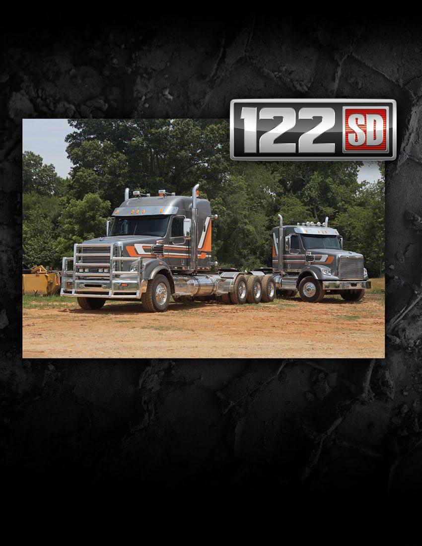 BUILT FOR MAJOR HAULS. Tough inside and out. The 122SD is tough. Test after test demonstrates it.
