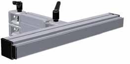 Chipline Assembly s with Bevel Section Swivel arm with shelf Can be swivelled and angled 2 swivel joints Variable angle from 0-45, secured with clamping lever Worktop