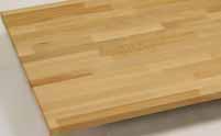 Chipline Assembly s Worktops Solid Beech Material: Solid beech Top surface: 2 coats of polyurethane varnish Bottom surface: 1 coat of polyurethane varnish Colour: Surface data: Natural beech Surface