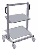 with inclinable metal shelf and inclinable metal tray Product Benefits