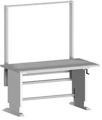 Single s Single s with Rear Frame and Worktop Height adjustable with detent pin Self assembly Supplied ready assembled Basic module made from sheet steel Incl.