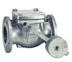 Non return swing check valve with lever arm and weight Figure Medium Design Figure 7226 Figure 7227 Oil free air, cold and warm water, waste water Oil free air, cold and warm water, waste water With
