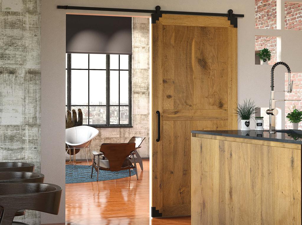 RUSTIC SINGLE WOODEN-DOOR HRDWRE SETS The CLSSIC